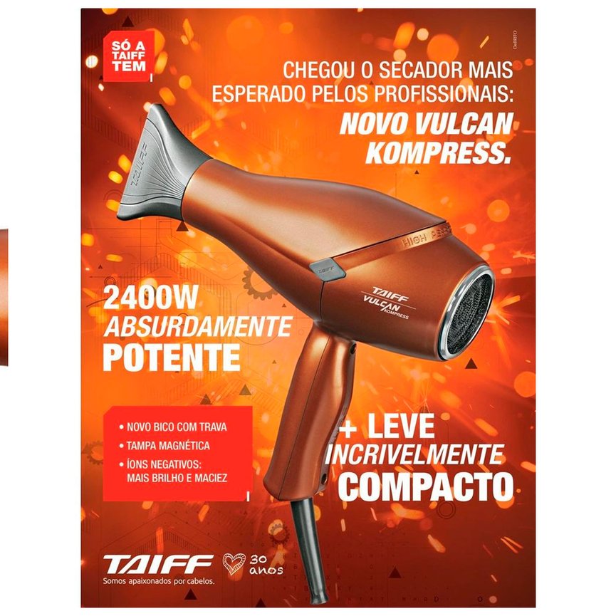 Secador Profissional Taiff Vulcan