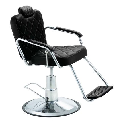 Cadeira Barbearia Top Barber Reclinável 3790 RPR Preto - Dompel