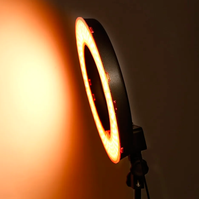 Iluminador Circular Ring Light Luz Quente e Fria 36cm Bivolt