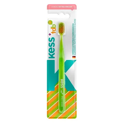 Escova de Dente Kess Pro 6580 Tdb Cerdas Extra Macia