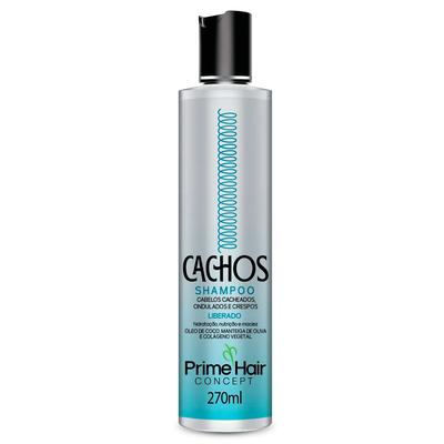 Shampoo Cachos Prime Hair Concept Cacheados Ondulados e Crespos