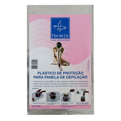 Plástico de Proteção p/ Panela de Depilação Flor de Lis