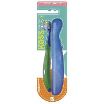 Escova de Dente Infantil Kess Kit Steps Extra Macia