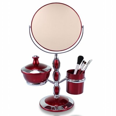 Espelho de Mesa Com Suporte Para Pincéis Jacki Design
