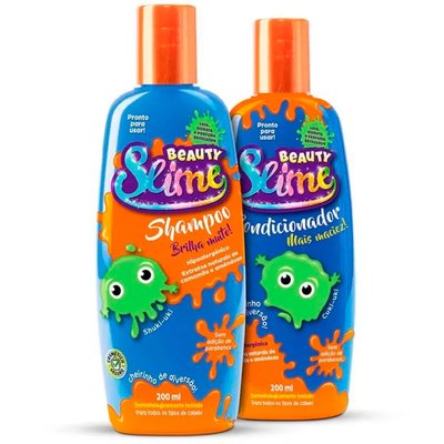 Kit Shampoo e Condicionador Infantil Slime Beauty Slime