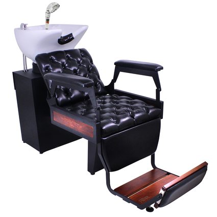 Cadeira de Barbeiro Viking Kixiki Preto Croco