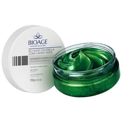 Máscara Facial Bio-Mask Chlorella Com Caviar Verde Bioage