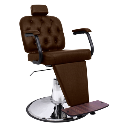 Cadeira Poltrona Salão Cabeleireiro Barbeiro Marrom Café em