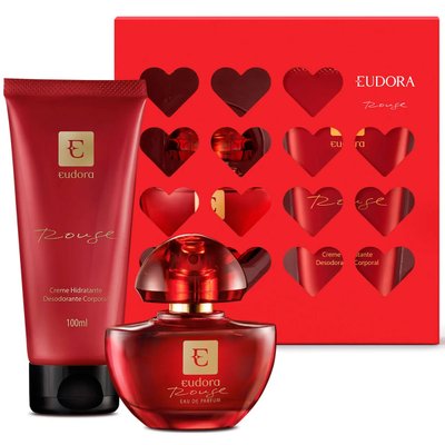 Kit Presente Eudora Rouge: Eau de Parfum 35ml + Creme Corporal 100ml