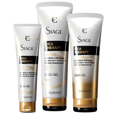 Kit Siàge Cica Therapy Shampoo + Condicionador + Leave-In Eudora
